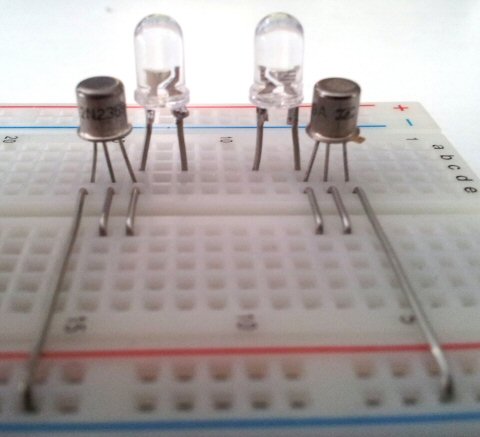 LEDs go in next