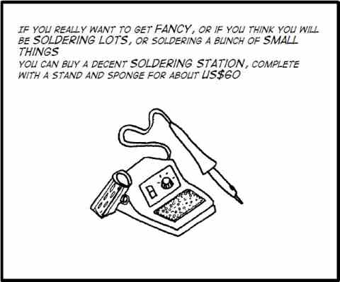 Soldering station for lots of soldering work